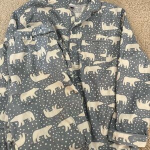 Unisex Hanna Andersson Polar Bear Pajama Set - Size Medium